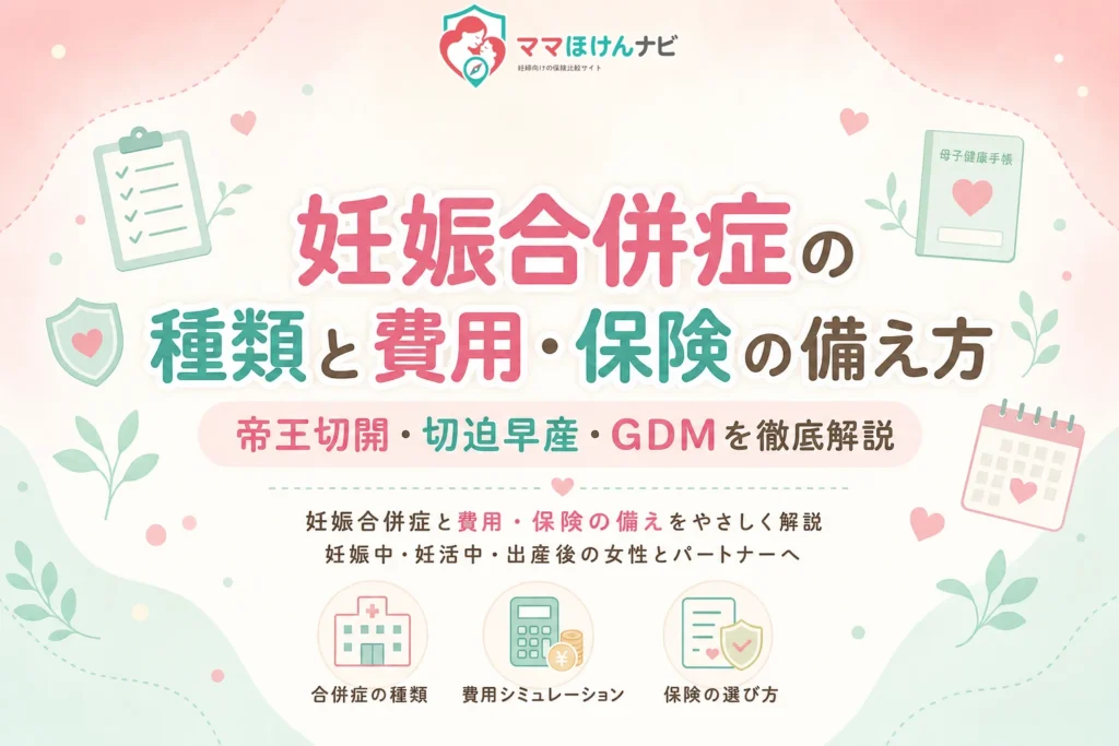 妊娠合併症の種類と費用・保険の備え方【帝王切開・切迫早産・GDMを徹底解説】